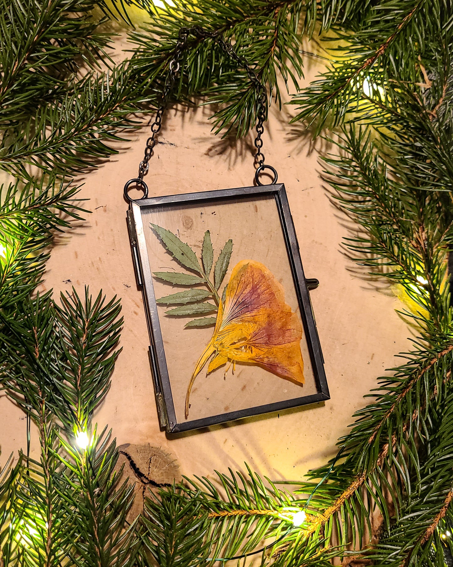 Mini Hanging Pressed Flower Frame - Black