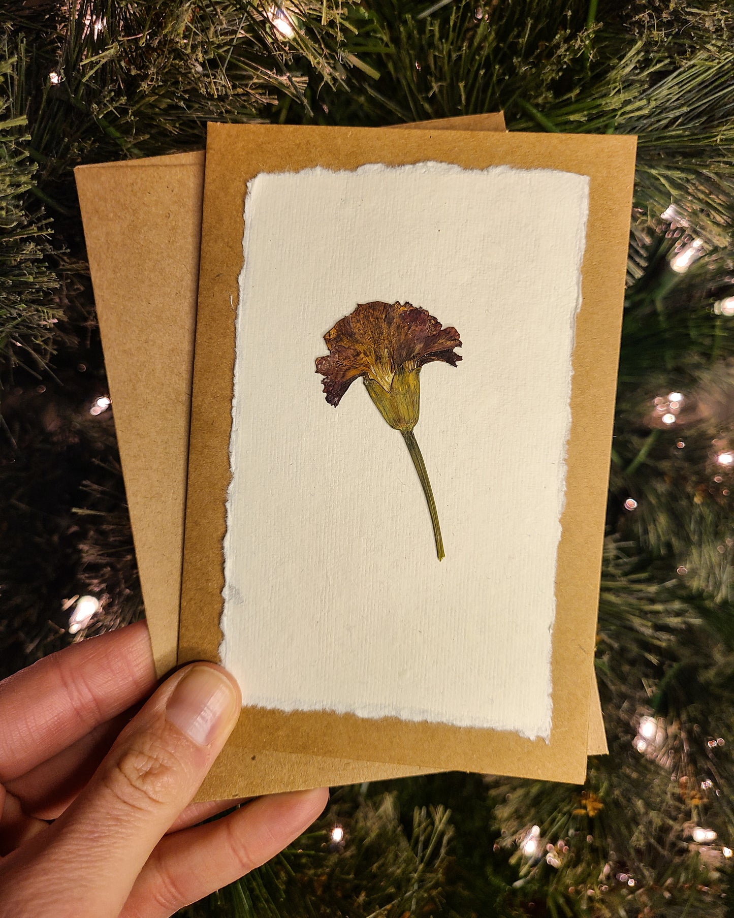 Pressed Flower Greeting Card