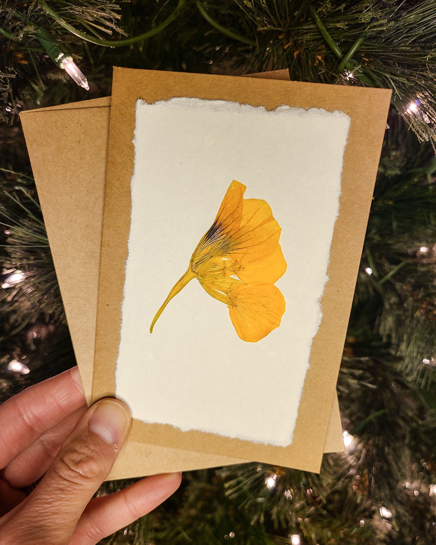 Pressed Flower Greeting Card