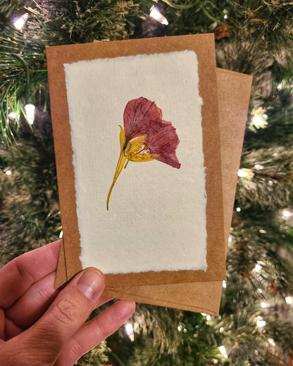 Pressed Flower Greeting Card