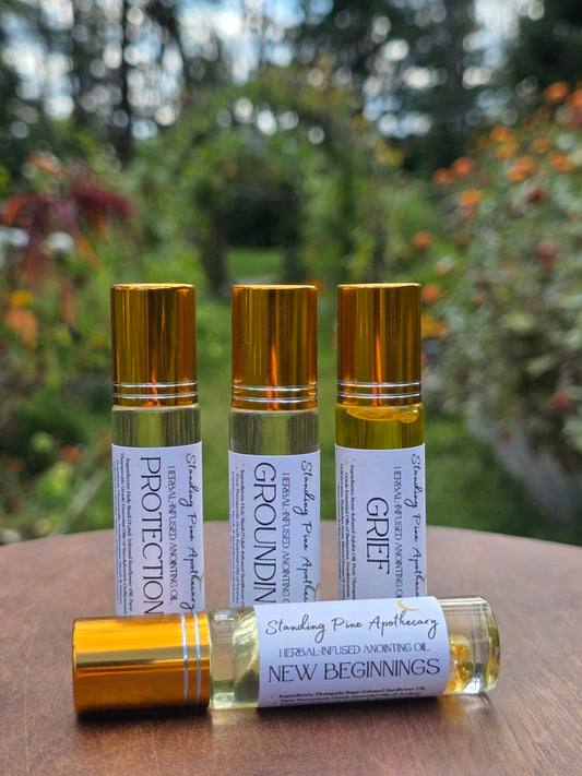 New Beginnings - Herbal-Infused Anointing Oil, 10mL Roller