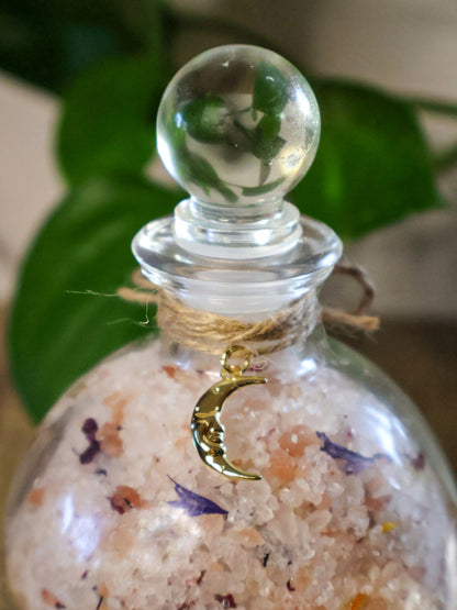 Reiki-Infused Ritual Bath Salt - Potion Bottle, 8oz
