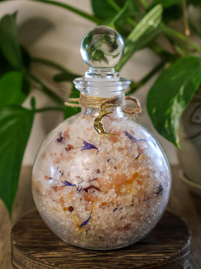 Reiki-Infused Ritual Bath Salt - Potion Bottle, 8oz