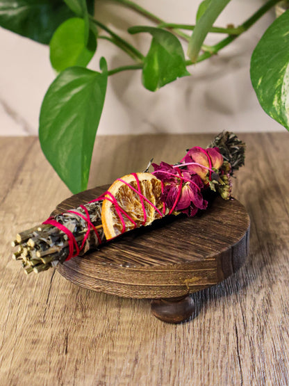 Mugwort & Rose Smudge Stick