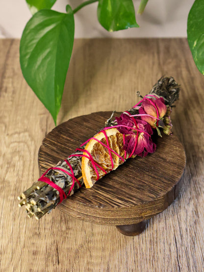 Mugwort & Rose Smudge Stick