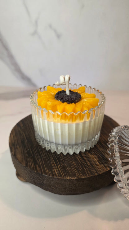 Garden Goddess Mini Luxe Sunflower - 4oz Soy Wax Candle