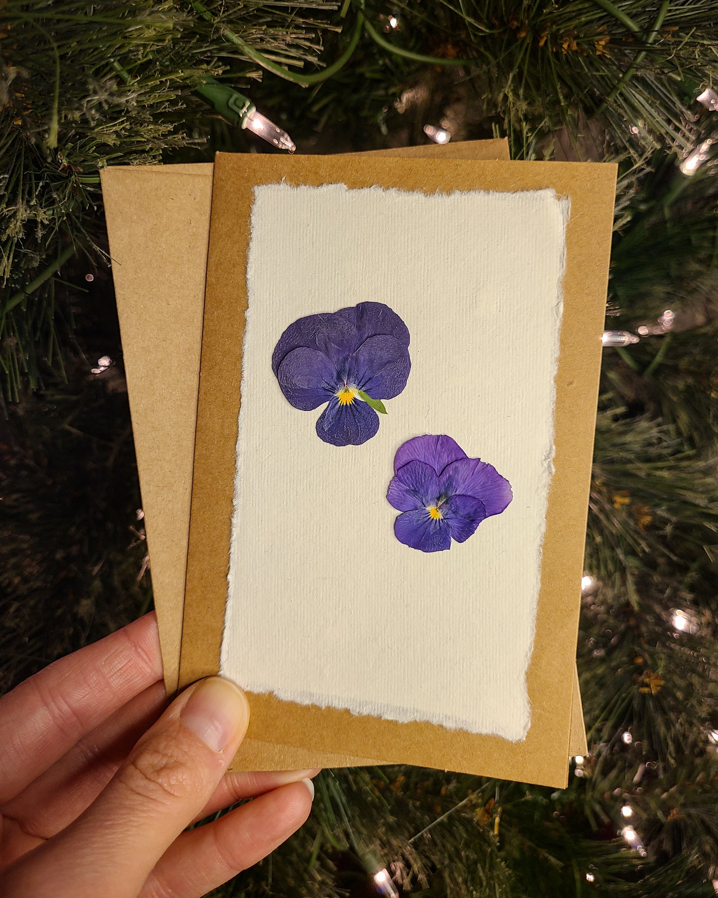 Pressed Flower Greeting Card