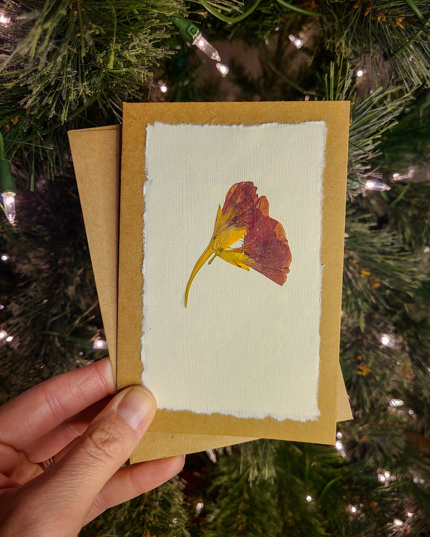 Pressed Flower Greeting Card