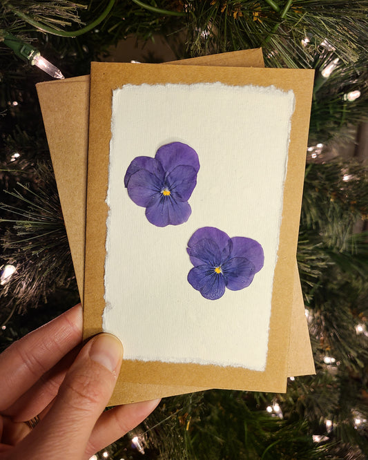 Pressed Flower Greeting Card