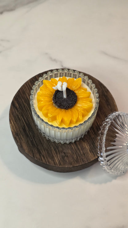 Garden Goddess Mini Luxe Sunflower - 4oz Soy Wax Candle